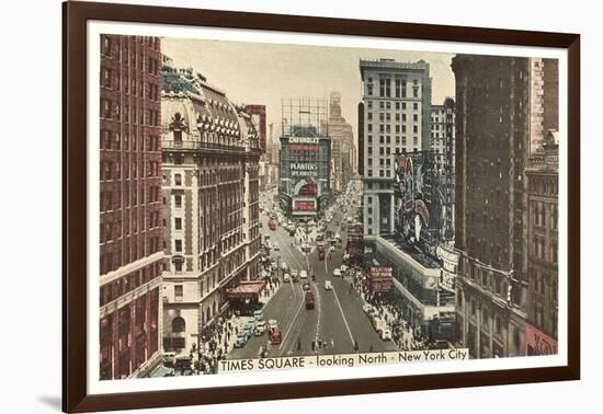 Times Square, Looking North, New York City-null-Framed Art Print