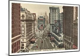 Times Square, Looking North, New York City-null-Mounted Premium Giclee Print