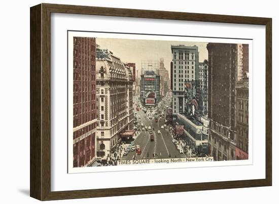 Times Square, Looking North, New York City-null-Framed Art Print