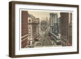 Times Square, Looking North, New York City-null-Framed Art Print