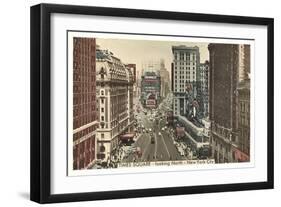 Times Square, Looking North, New York City-null-Framed Art Print