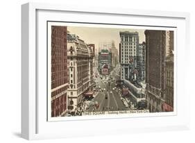 Times Square, Looking North, New York City-null-Framed Art Print