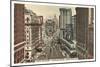 Times Square, Looking North, New York City-null-Mounted Art Print