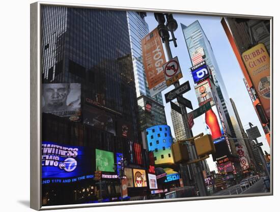 Times Square, Manhattan, New York City, New York, United States of America, North America-Amanda Hall-Framed Photographic Print