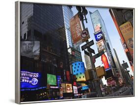 Times Square, Manhattan, New York City, New York, United States of America, North America-Amanda Hall-Framed Photographic Print