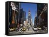 Times Square, Manhattan, New York City, New York, USA-Amanda Hall-Framed Stretched Canvas