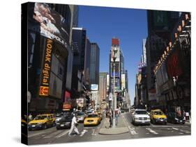 Times Square, Manhattan, New York City, New York, USA-Amanda Hall-Stretched Canvas