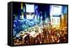 Times Square Manhattan-Philippe Hugonnard-Framed Stretched Canvas