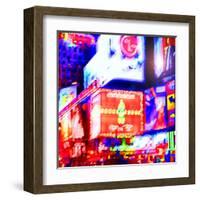 Times Square Neon, New York-Tosh-Framed Art Print