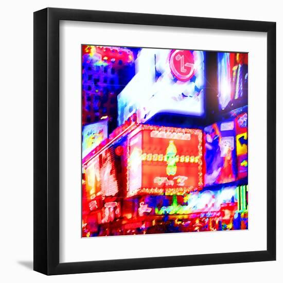 Times Square Neon, New York-Tosh-Framed Art Print