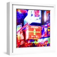 Times Square Neon, New York-Tosh-Framed Art Print