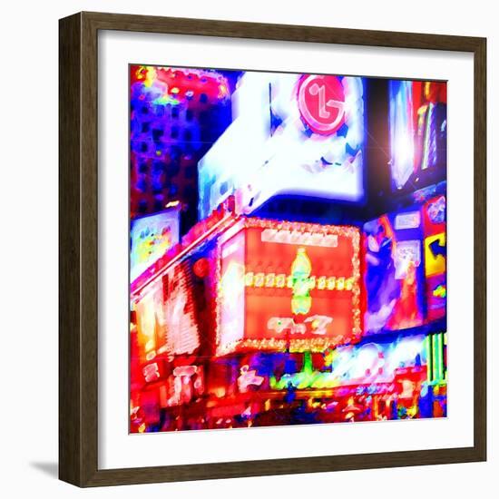 Times Square Neon, New York-Tosh-Framed Art Print