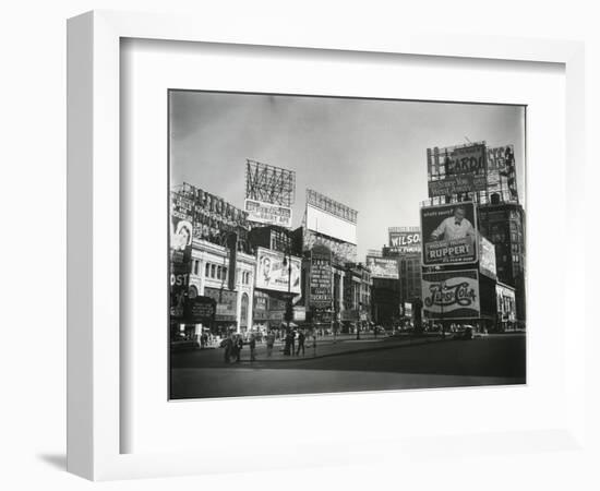 Times Square, New York, c. 1945-Brett Weston-Framed Photographic Print