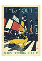Times Square: New York City-Anderson Design Group-Framed Print Mount
