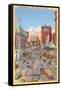 Times Square, New York City-null-Framed Stretched Canvas