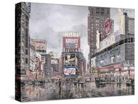 Times Square: New York-Stanton Manolakas-Stretched Canvas