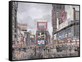 Times Square: New York-Stanton Manolakas-Framed Stretched Canvas