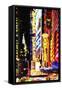 Times Square Night III - In the Style of Oil Painting-Philippe Hugonnard-Framed Stretched Canvas