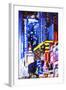 Times Square Night - In the Style of Oil Painting-Philippe Hugonnard-Framed Giclee Print