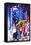 Times Square Night - In the Style of Oil Painting-Philippe Hugonnard-Framed Stretched Canvas