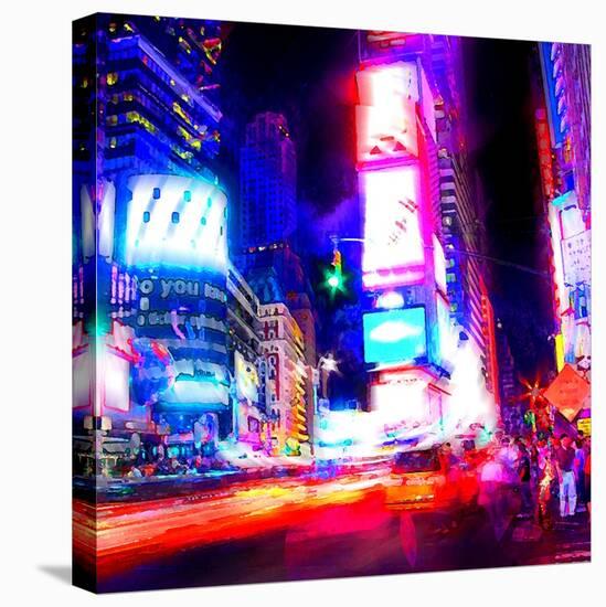 Times Square Night, New York-Tosh-Stretched Canvas