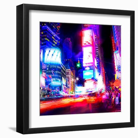 Times Square Night, New York-Tosh-Framed Art Print