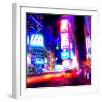 Times Square Night, New York-Tosh-Framed Art Print