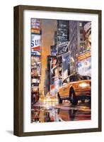 Times Square Perspective II-Matthew Daniels-Framed Art Print