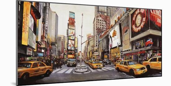 Times Square Perspective-John B^ Mannarini-Mounted Art Print