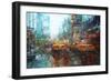 Times Square Reflections-Mark Lague-Framed Premium Giclee Print