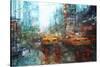 Times Square Reflections-Mark Lague-Stretched Canvas