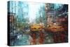 Times Square Reflections-Mark Lague-Stretched Canvas