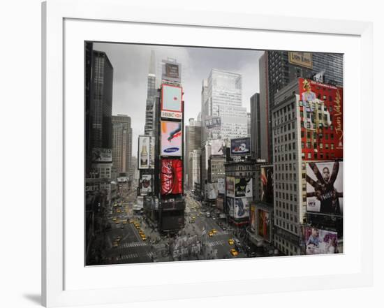 Times Square Rising-null-Framed Art Print
