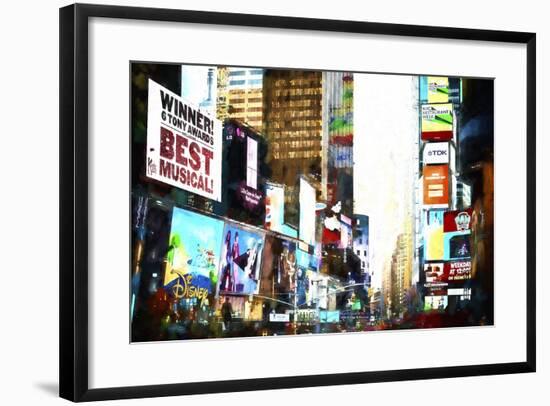 Times Square Sensation-Philippe Hugonnard-Framed Giclee Print