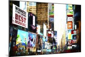 Times Square Sensation-Philippe Hugonnard-Mounted Giclee Print