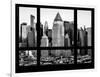 Times Square Skyscrapers at Sunset in Winter - Theater District - Manhattan, New York City, USA-Philippe Hugonnard-Framed Photographic Print