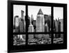 Times Square Skyscrapers at Sunset in Winter - Theater District - Manhattan, New York City, USA-Philippe Hugonnard-Framed Photographic Print