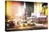 Times Square Snowstorm-Philippe Hugonnard-Stretched Canvas