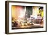 Times Square Snowstorm-Philippe Hugonnard-Framed Giclee Print