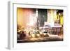 Times Square Snowstorm-Philippe Hugonnard-Framed Giclee Print