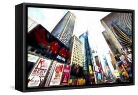 Times Square Temptation-Philippe Hugonnard-Framed Stretched Canvas