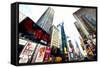 Times Square Temptation-Philippe Hugonnard-Framed Stretched Canvas