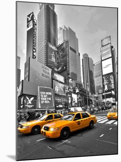 Times Square Traffic-Vadim Ratsenskiy-Mounted Art Print