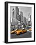 Times Square Traffic-Vadim Ratsenskiy-Framed Art Print