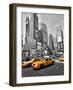 Times Square Traffic-Vadim Ratsenskiy-Framed Art Print