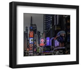 Times Square Uptown-null-Framed Art Print