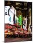 Times Square Urban Scene by Night - Manhattan - New York City - United States - USA-Philippe Hugonnard-Mounted Photographic Print