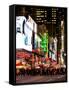 Times Square Urban Scene by Night - Manhattan - New York City - United States - USA-Philippe Hugonnard-Framed Stretched Canvas