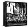 Times Square Urban Scene by Night - Manhattan - New York City - United States-Philippe Hugonnard-Framed Stretched Canvas