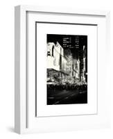 Times Square Urban Scene by Night - Manhattan - New York City - United States-Philippe Hugonnard-Framed Art Print